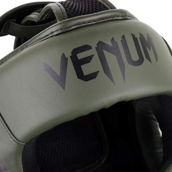 Bokso šalmas Venum Elite - Khaki/Juodas