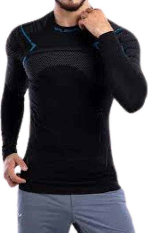 Vyr. termo marškinėliai Brubeck Thermo Men's Sweatshirt - Juoda - S