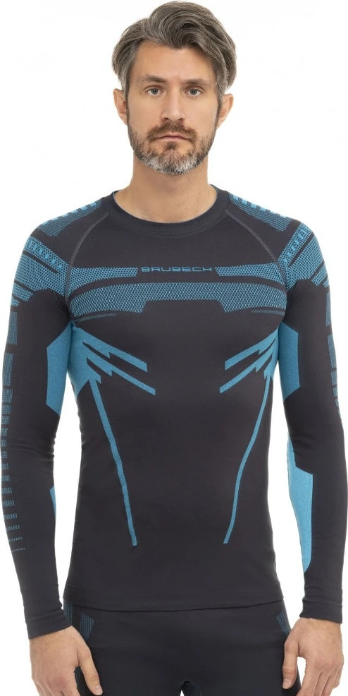 „Brubeck“ vyriški „Activewear“ marškinėliai ilgomis rankovėmis „Bruback Dry“.