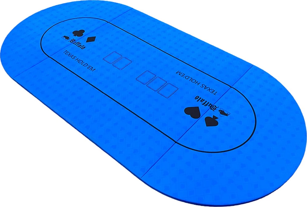 Buffalo foldable poker table top mėlynas