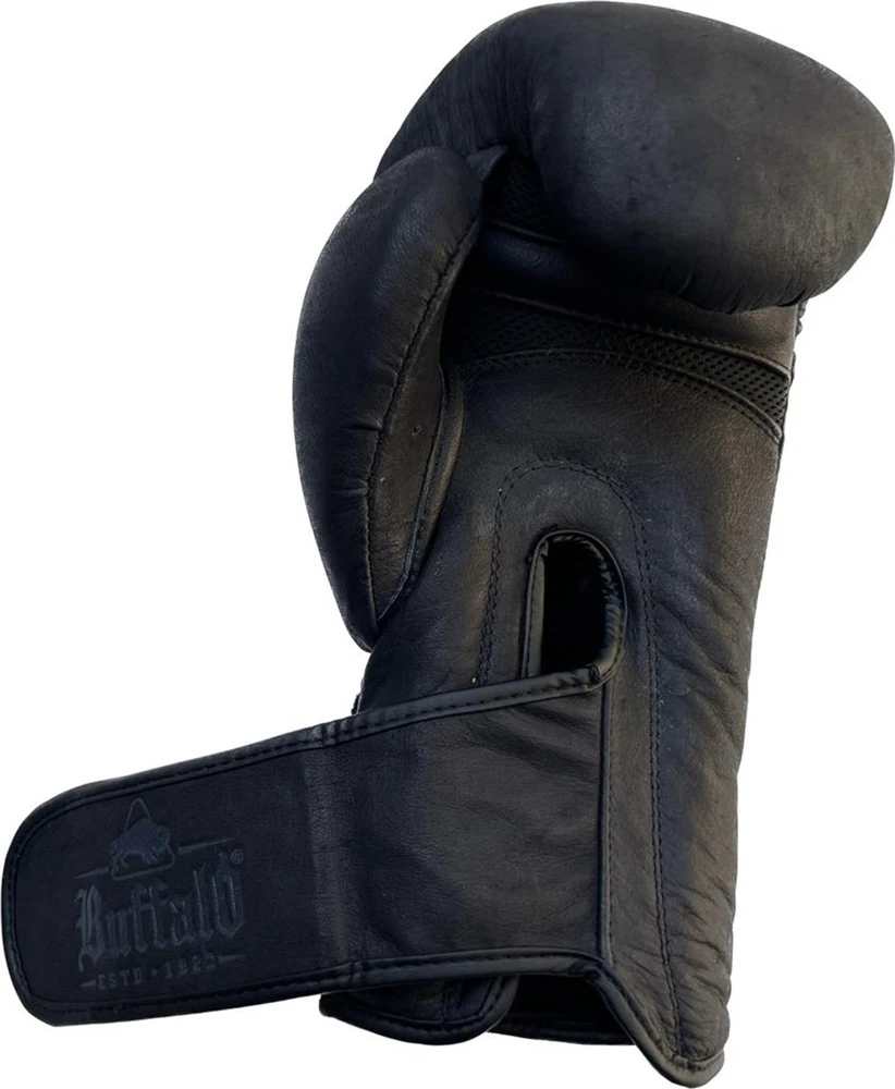 Buffalo odinės bokso pirštinės, juodos, 14 oz