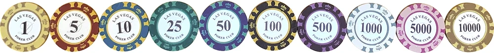 Buffalo Pokerset DLX 500 Clay Chips 13,5gr Value