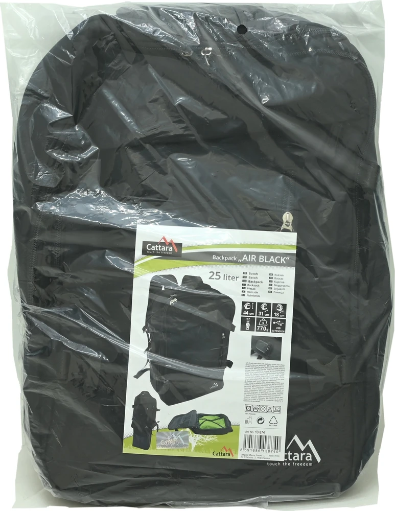 Cattara Kuprinė AIR Juodas, 25 l