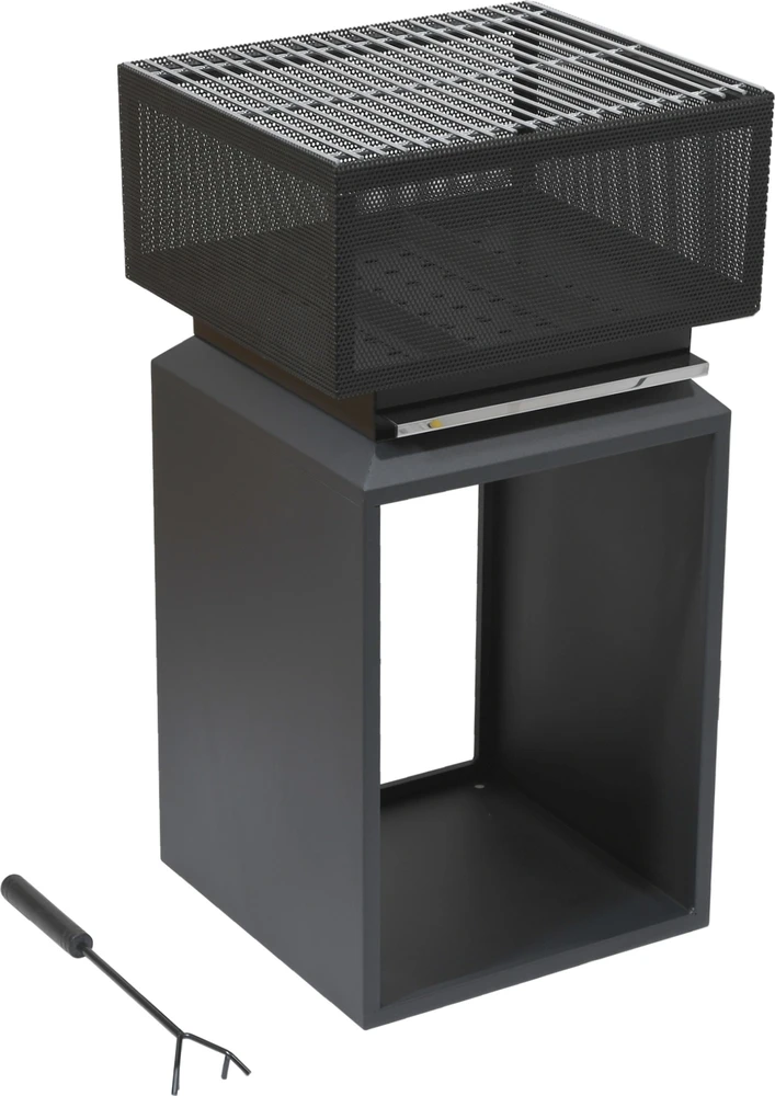 Cattara Laužavietė CUBE su grotelėmis, 74 cm