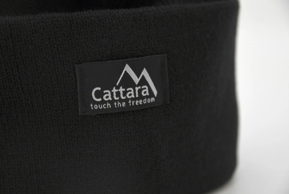 Cattara Juoda kepurė su LED žibintuvėliu ir USB įkrovimu