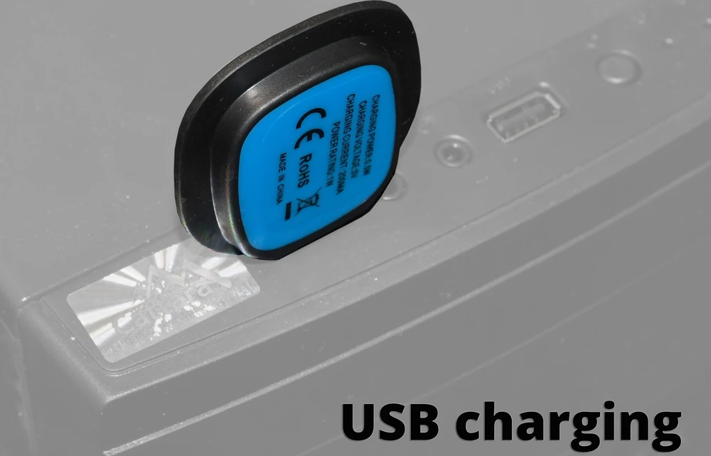 Cattara Juoda kepurė su LED žibintuvėliu ir USB įkrovimu