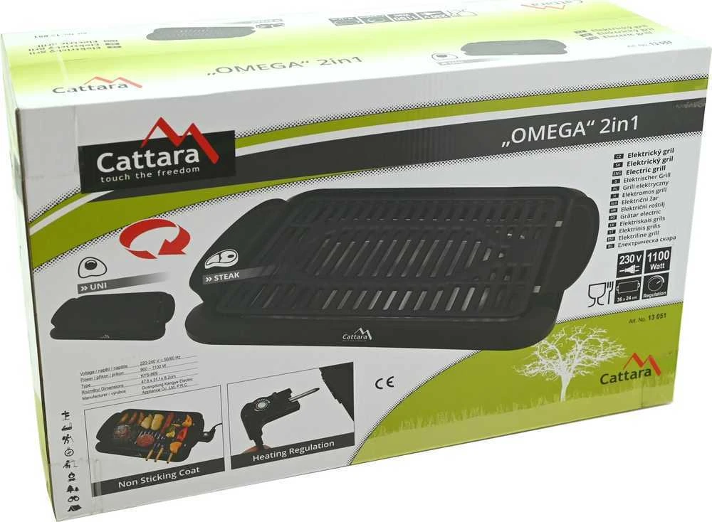 Cattara Stalinis grilis OMEGA 2in1, elektrinis 230V