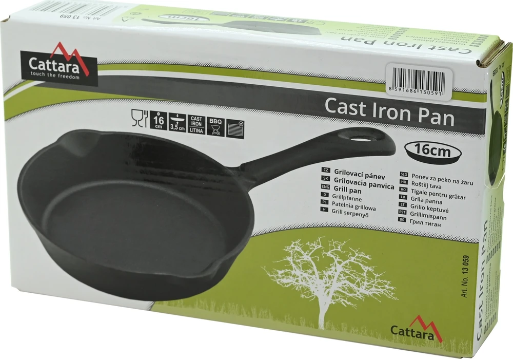 Cattara Grilio keptuvė su rankena LITINA 16 cm