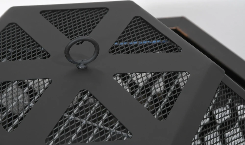 Cattara HEXAGON varinės patinos laužavietė su dangčiu