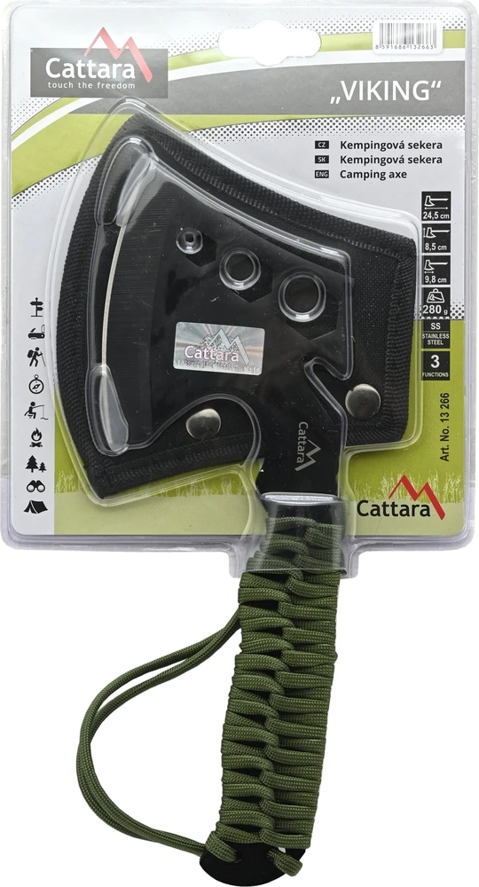 Cattara Kirvis VIKING su dėklu, 24 cm
