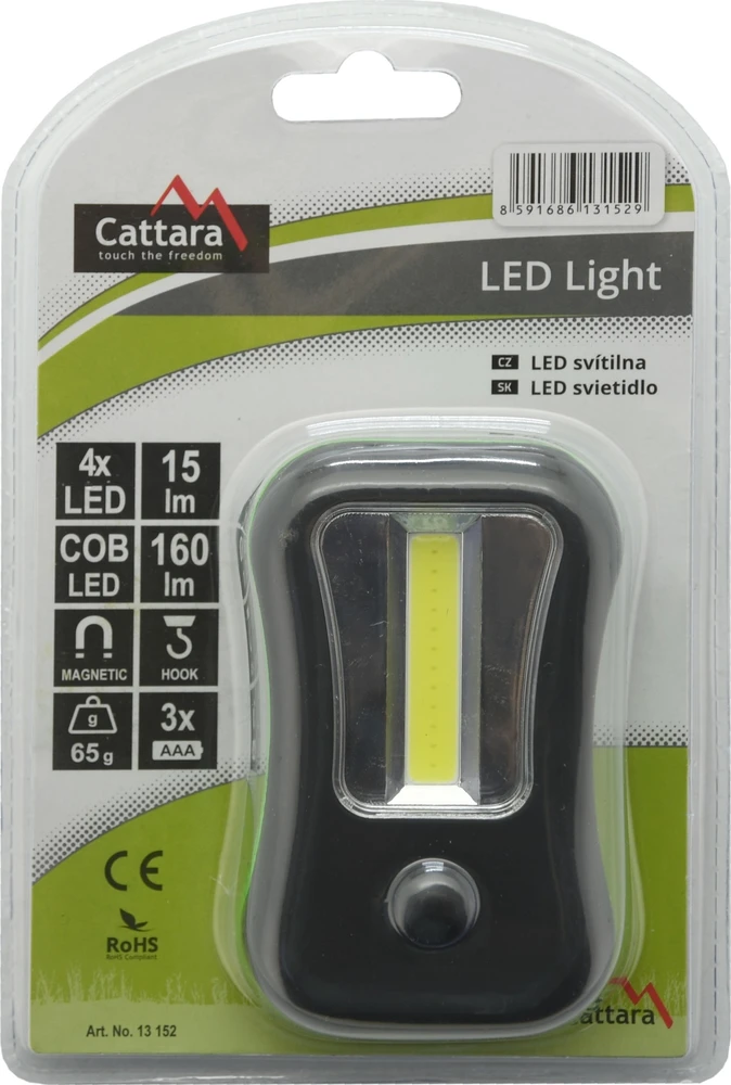 Cattara LED kempingo žibintuvėlis 160+15 lm
