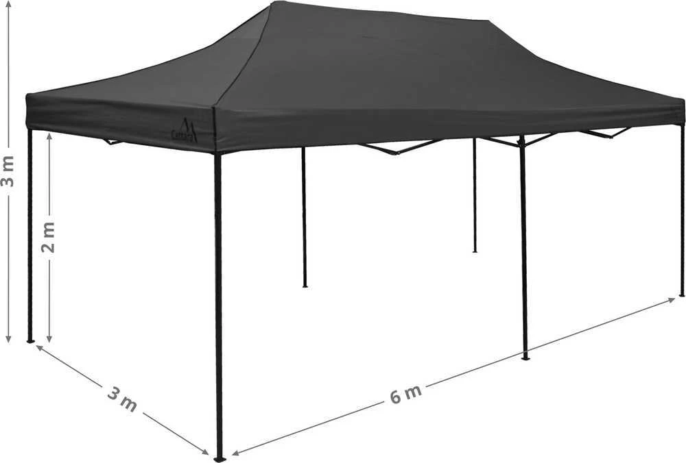 Cattara Sudedama pavėsinė-palapinė 3x6 m, pilka, vandeniui atspari