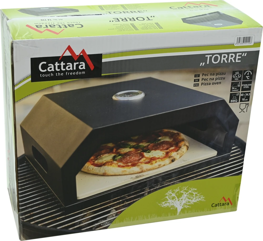 Cattara Picos krosnelė TORRE su termometru 40x34,5x16 cm