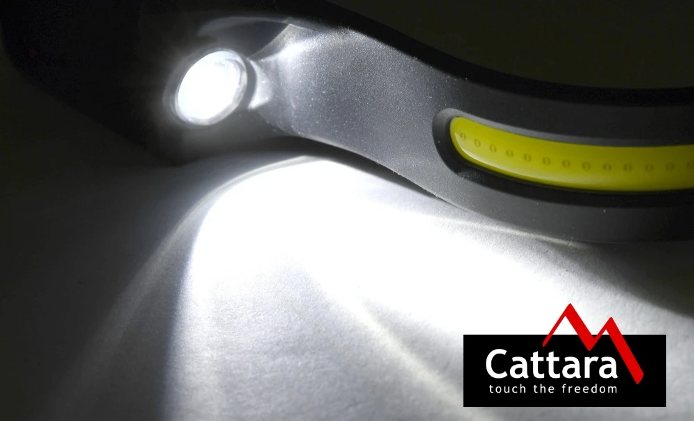 Cattara Prožektorius ant galvos STRIP SENSOR 350 lm, įkraunamas