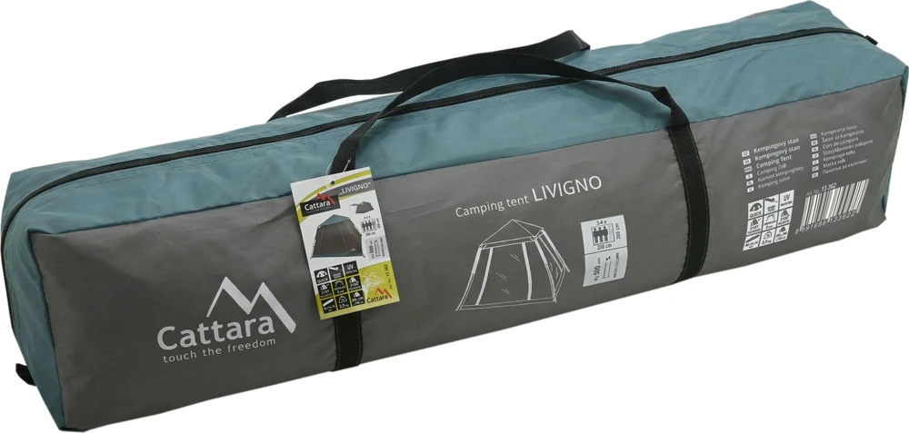 Cattara Greitai išskleidžiama palapinė LIVIGNO 3-4 asmenims 200x200x140 cm PU500mm