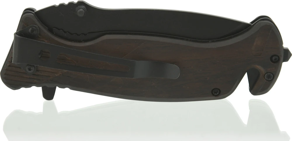 Cattara Sulankstomas peilis su fiksatoriumi, juoda geležtė, 21,7 cm