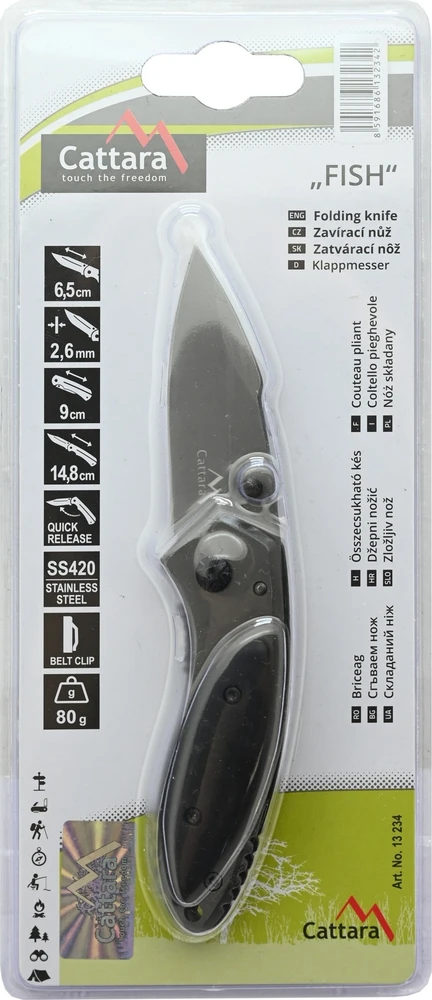 Cattara Sudedamas peilis FISH, 15 cm