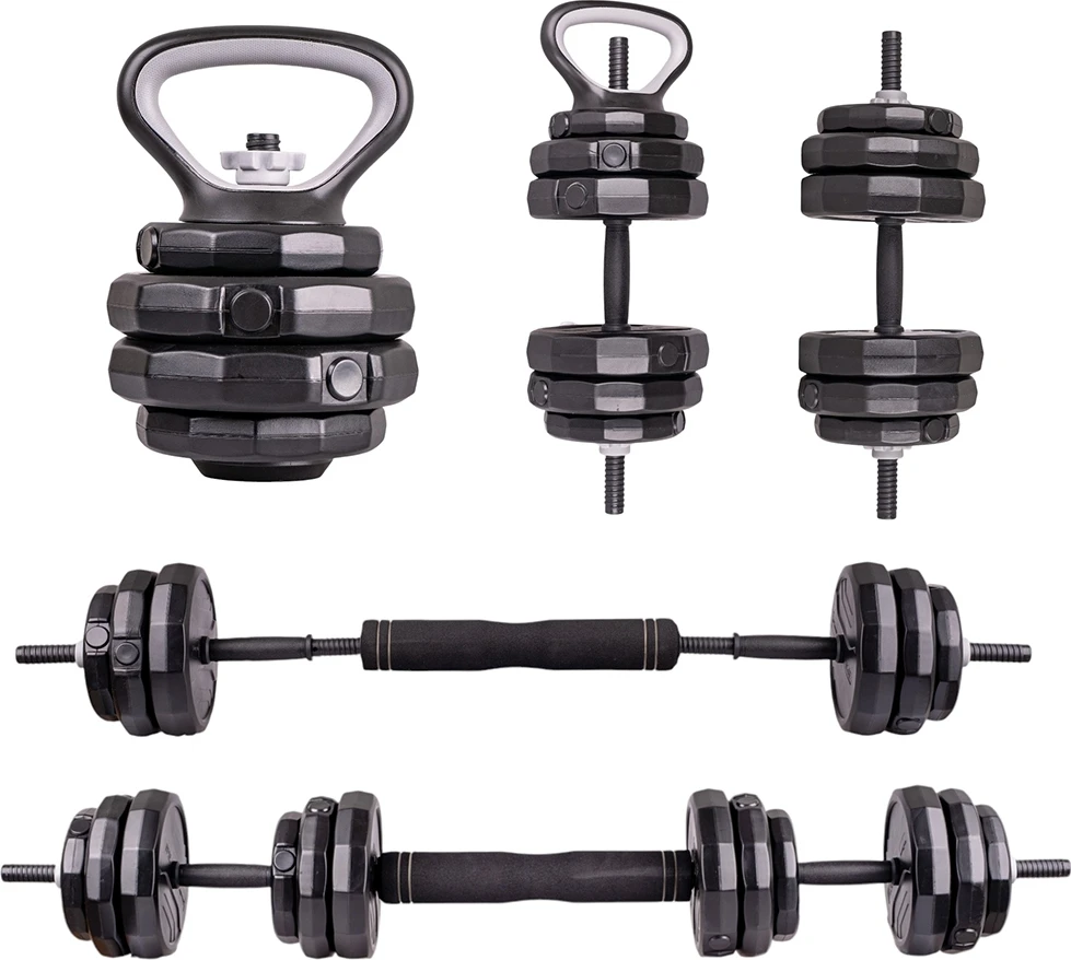 Cementinių hantelių rinkinys inSPORTline ON-X 6-in-1 40 kg