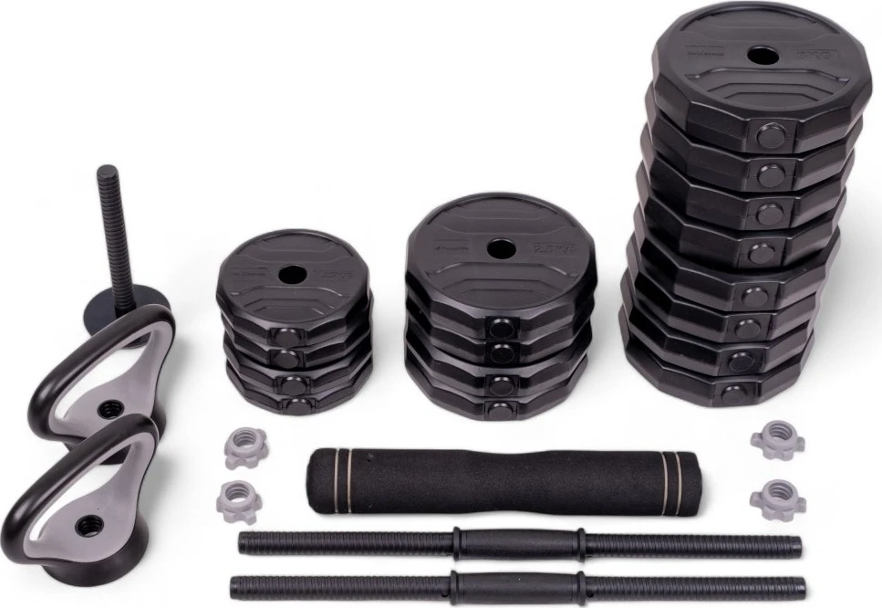 Cementinių hantelių rinkinys inSPORTline ON-X 6-in-1 40 kg