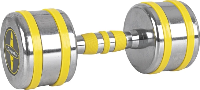 Chromuotas hantelis inSPORTline Yellsteel 9kg