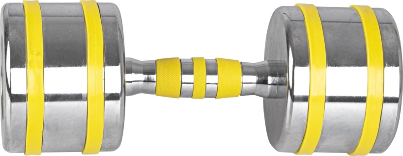Chromuotas hantelis inSPORTline Yellsteel 12 kg