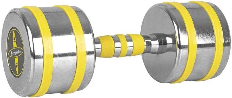 Chromuotas hantelis inSPORTline Yellsteel 14 kg