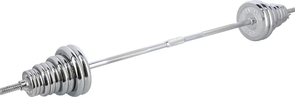 Chromuotų hantelių rinkinys su lagaminu HMS STC50 2x25kg