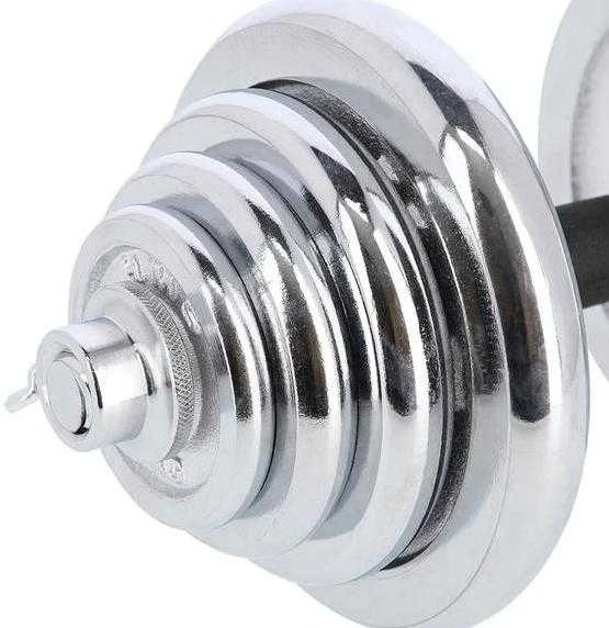 Chromuotų hantelių rinkinys su lagaminu HMS STC50 2x25kg