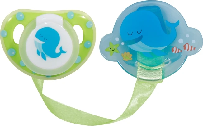 Čiulptukas su laikikliu Baby Care, mėlynas