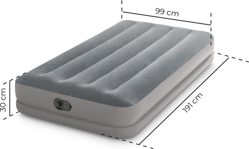 INTEX pripučiamas čiužinys 191x99x30 cm su integruota elektrine pompa 64112