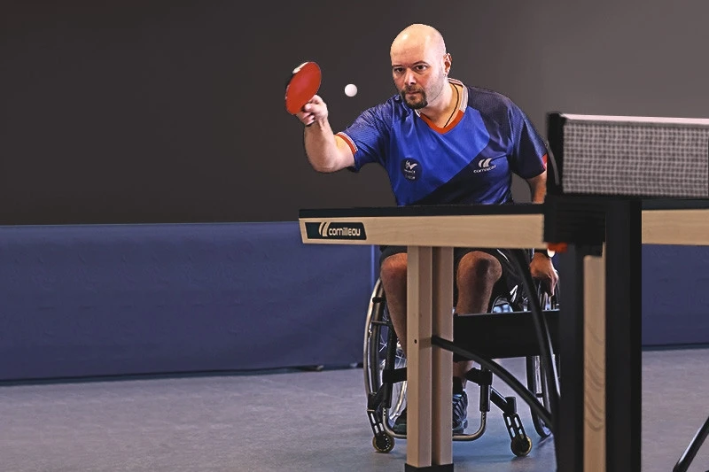Stalo teniso stalas Cornilleau 850-W ITTF, mėlynas