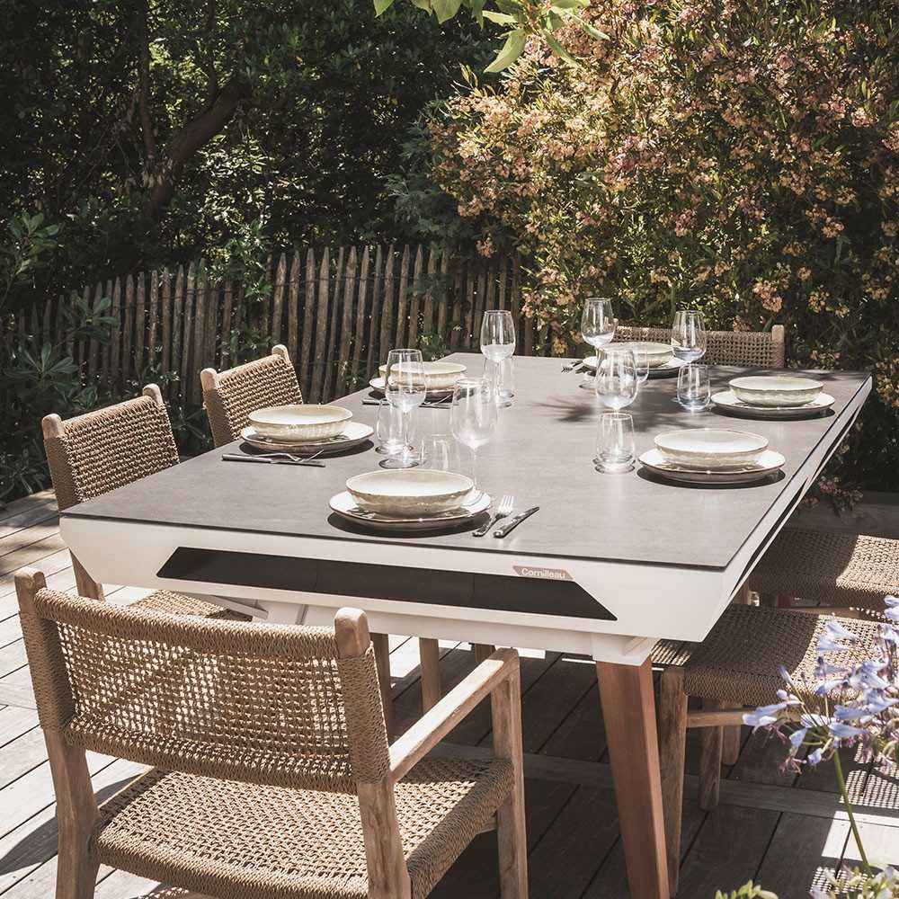 Lauko biliardo stalas Cornilleau Origin Outdoor, baltas rėmas, be dangčio