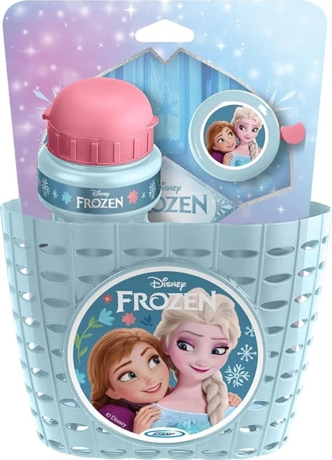 Cycling Set Frozen II (Basket, Vanduo Bottle, Bell) – Light Mėlyna
