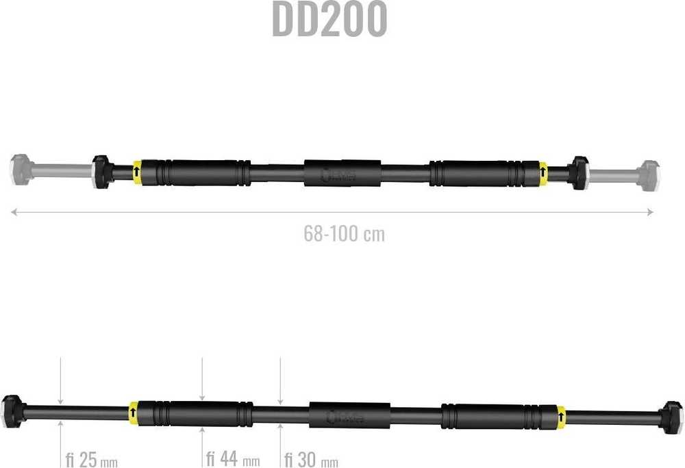 Durų staktos skersinis HMS Premium DD200, 66,5-100 cm