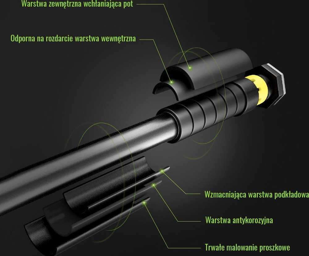 Durų staktos skersinis HMS Premium DD200, 66,5-100 cm