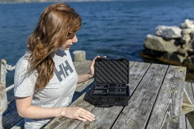 Dėklas Origin Outdoors Mini su putplasčiu 1070, juodas