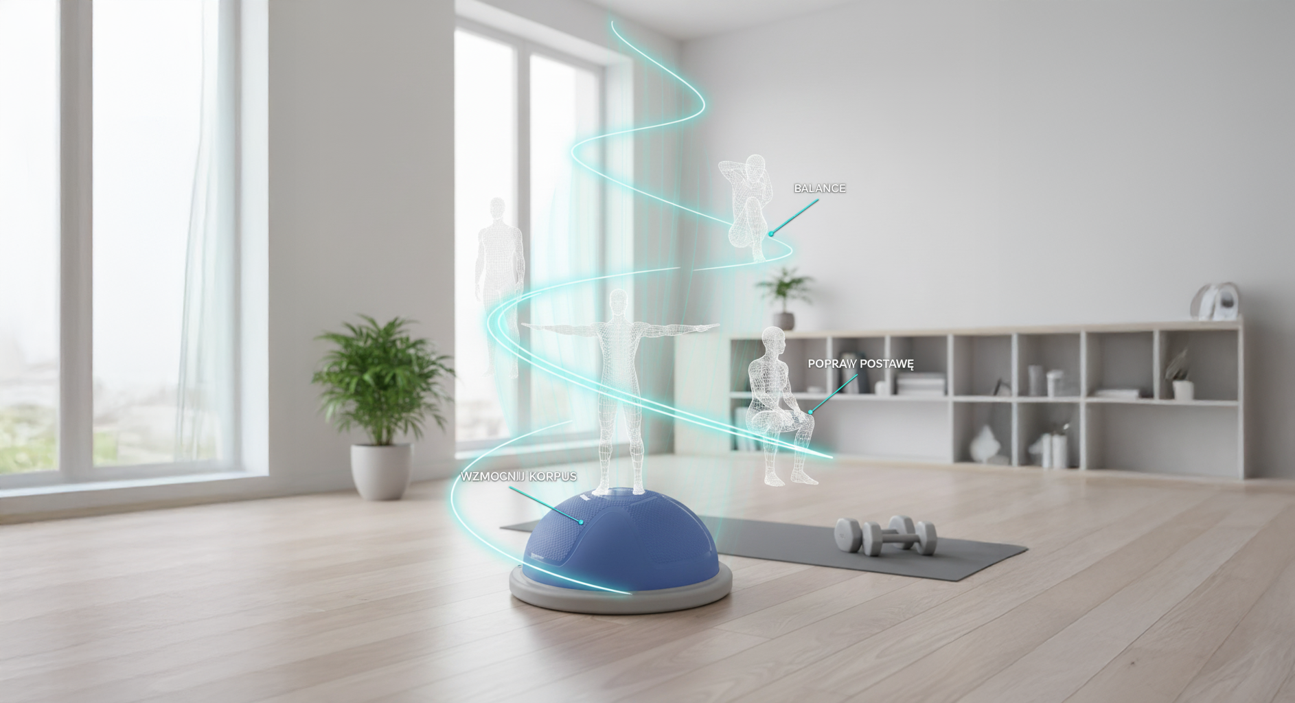 Balansavimo treniruoklis inSPORTline Dome Compact aprašymas - Prekės nuotrauka