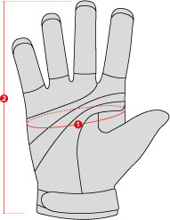 Chopper Gloves W-TEC Opavson aprašymas - Prekės nuotrauka
