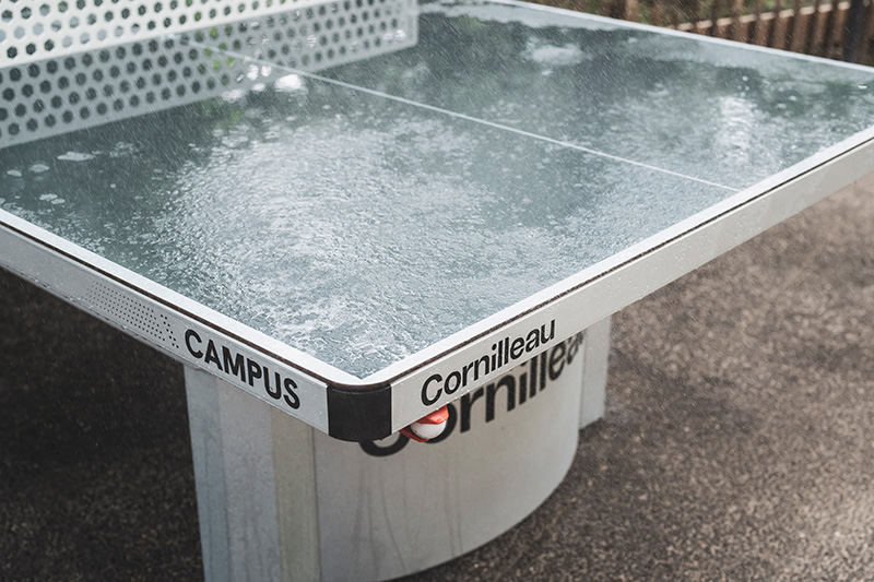 Lauko teniso stalas Cornilleau 510M Campus Outdoor, pilkas aprašymas - Prekės nuotrauka