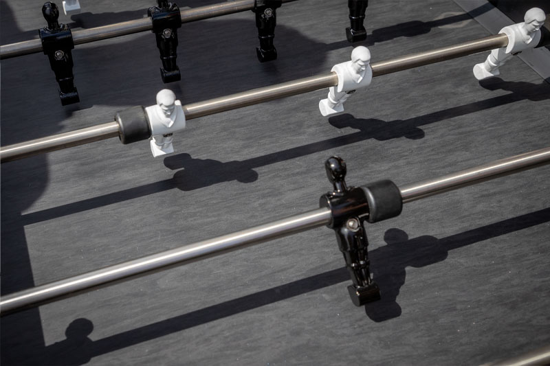 Cornilleau Stalo futbolo stalas Origin Outdoor, juodas aprašymas - Prekės nuotrauka