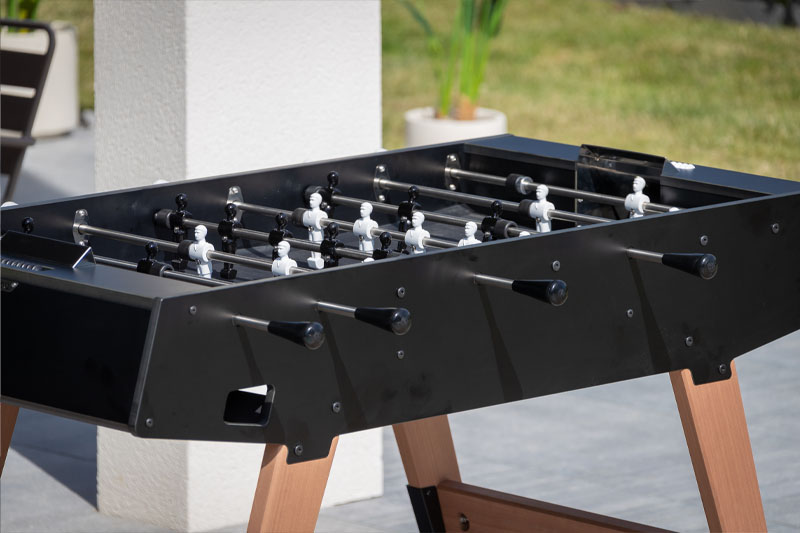 Cornilleau Stalo futbolo stalas Origin Outdoor, juodas aprašymas - Prekės nuotrauka