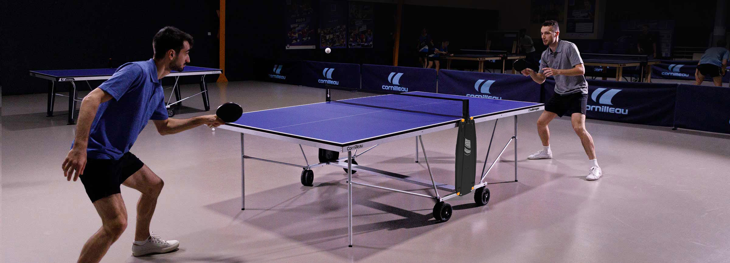 Cornilleau Stalo teniso stalas Challenger Indoor aprašymas - Prekės nuotrauka