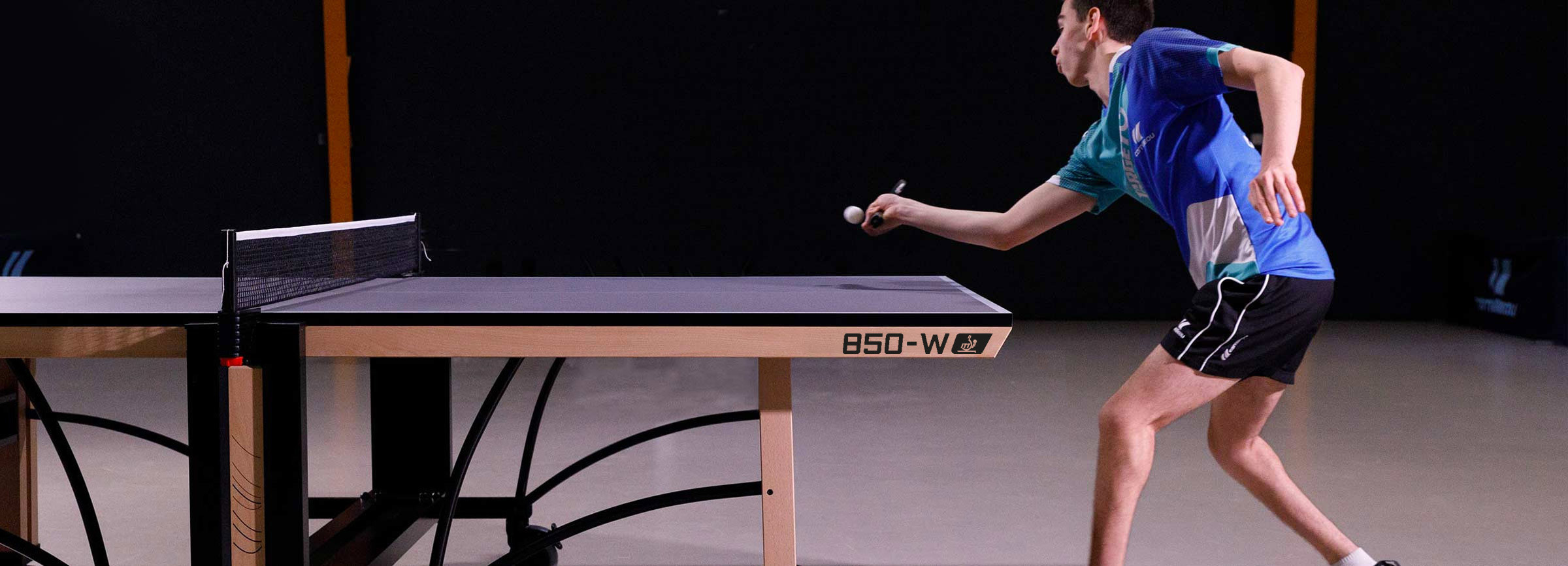 Stalo teniso stalas Cornilleau 850-W ITTF, mėlynas aprašymas - Prekės nuotrauka