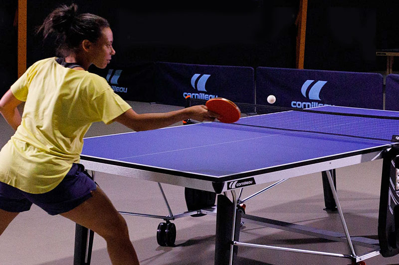 Stalo teniso stalas Cornilleau Sport 500 Indoor, pilkas aprašymas - Prekės nuotrauka