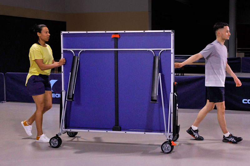 Stalo teniso stalas Cornilleau Sport 500 Indoor, pilkas aprašymas - Prekės nuotrauka