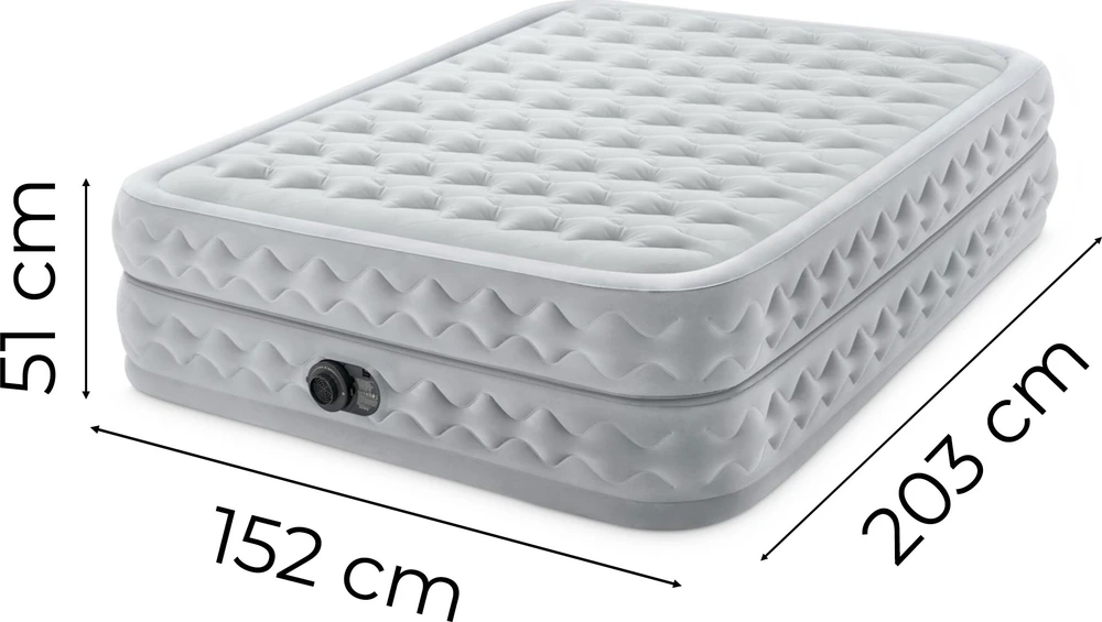 INTEX 64490ND pripučiamas čiužinys 203x152x51 cm su integruota elektrine pompa