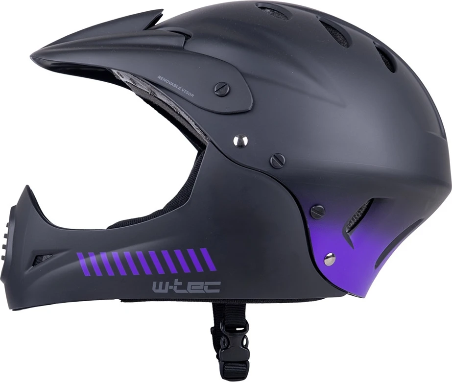 Nusileidimo šalmas W-TEC Campanero Noir Violet