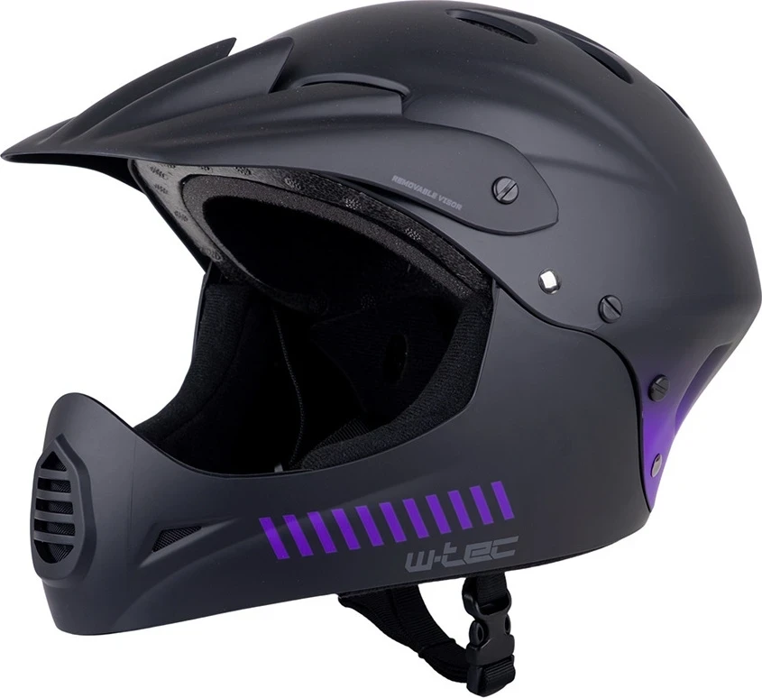Nusileidimo šalmas W-TEC Campanero Noir Violet