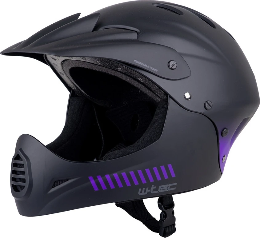 Nusileidimo šalmas W-TEC Campanero Noir Violet