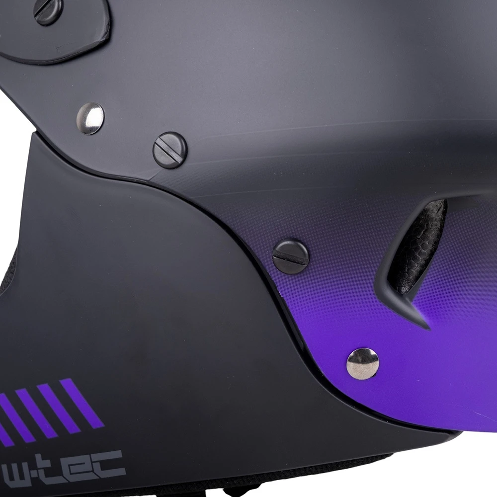 Nusileidimo šalmas W-TEC Campanero Noir Violet